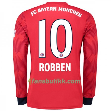 Fotballdrakt FC Bayern München Robben 10 Hjemmetrøye 2018-2019 Langermet